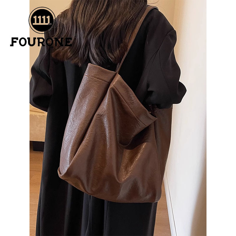 Large-capacity bag women's niche versatile casual retro shoulder bag high-quality commuter tote bag