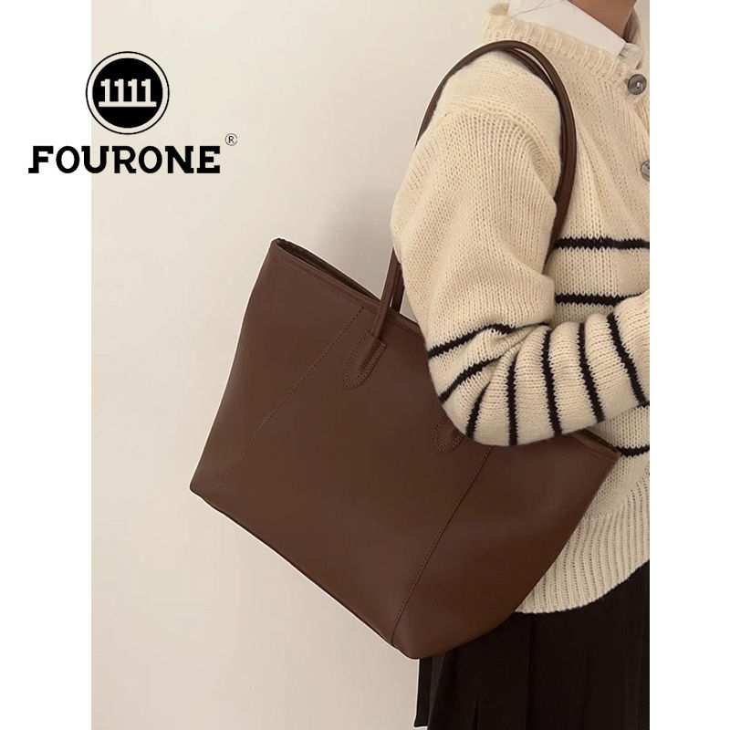 Large-capacity commuter bag women's new single shoulder armpit bag casual retro student class tote bag