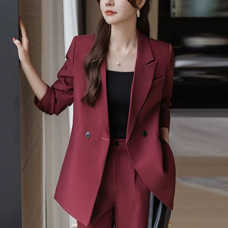 Blazer women's 2023 spring and autumn new style temperament goddess style high-end professional wear casual loose small suit suit