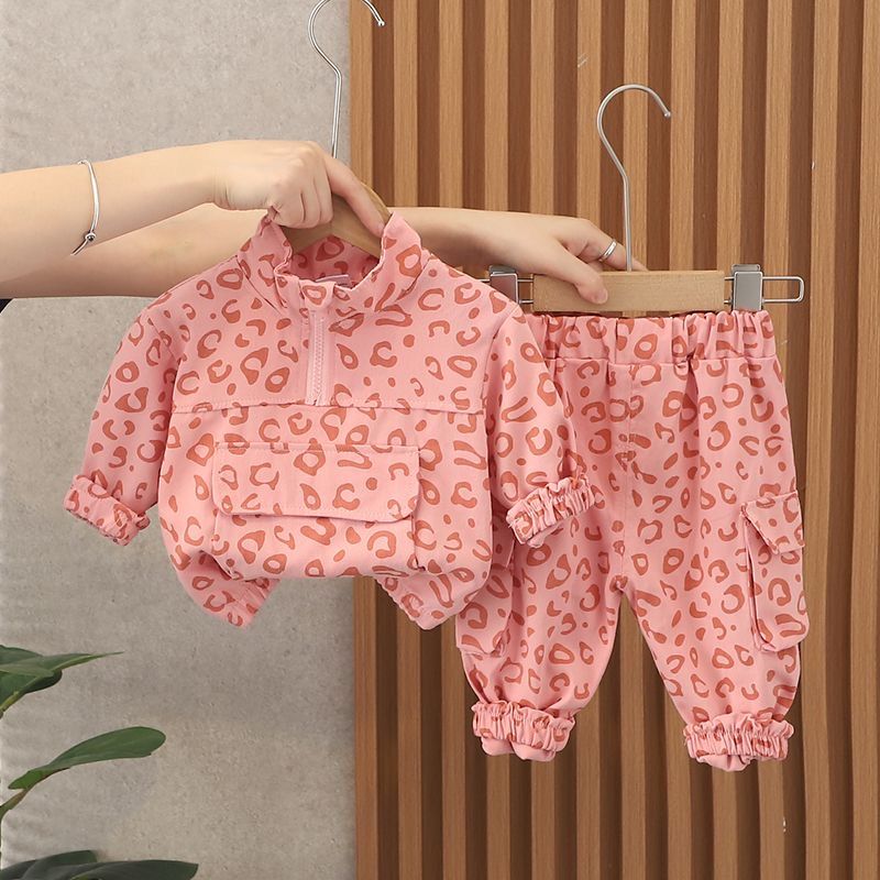 Girls' Clothing 2024 New Style Children's Outfit Internet Celebrity Spring And Autumn Baby Girl Fashionable Sporty_voghion.com