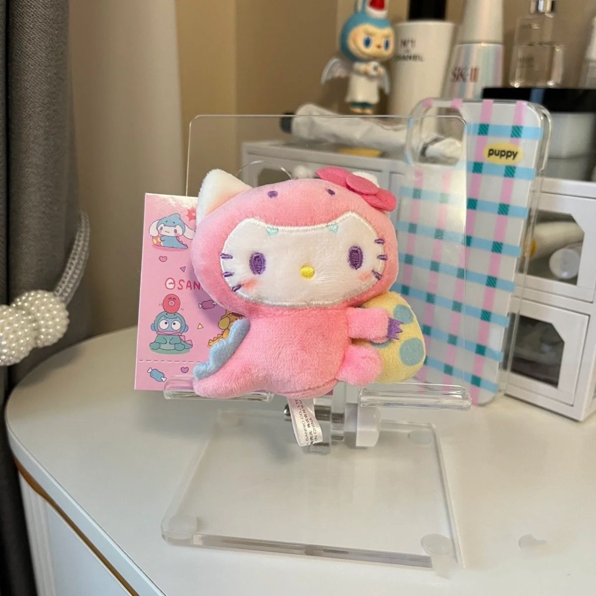 恐龍hellokitty公仔可愛粉色毛絨包包書包掛件掛飾哈嘍kt系列禮物