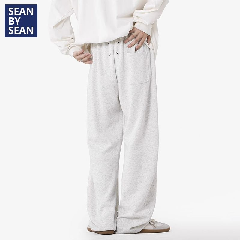 SEANBYSEAN重磅馬吉拉休閒褲男秋季新款潮牌寬鬆垂感情侶運動衛褲