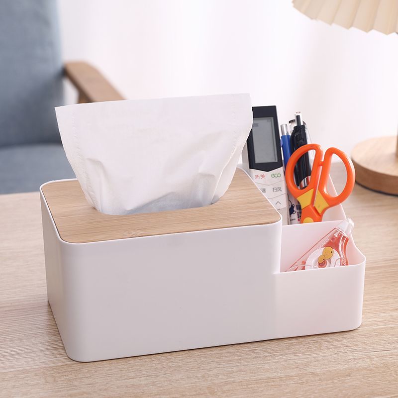 多功能纸巾盒收纳盒茶几电视遥控器整理餐巾纸抽盒抽纸盒家用客厅