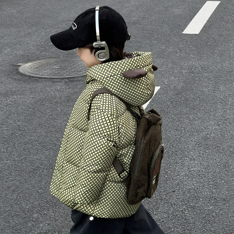 男童羽絨服冬季2023新款兒童冬裝麵包服外套洋氣男寶韓系加厚上衣