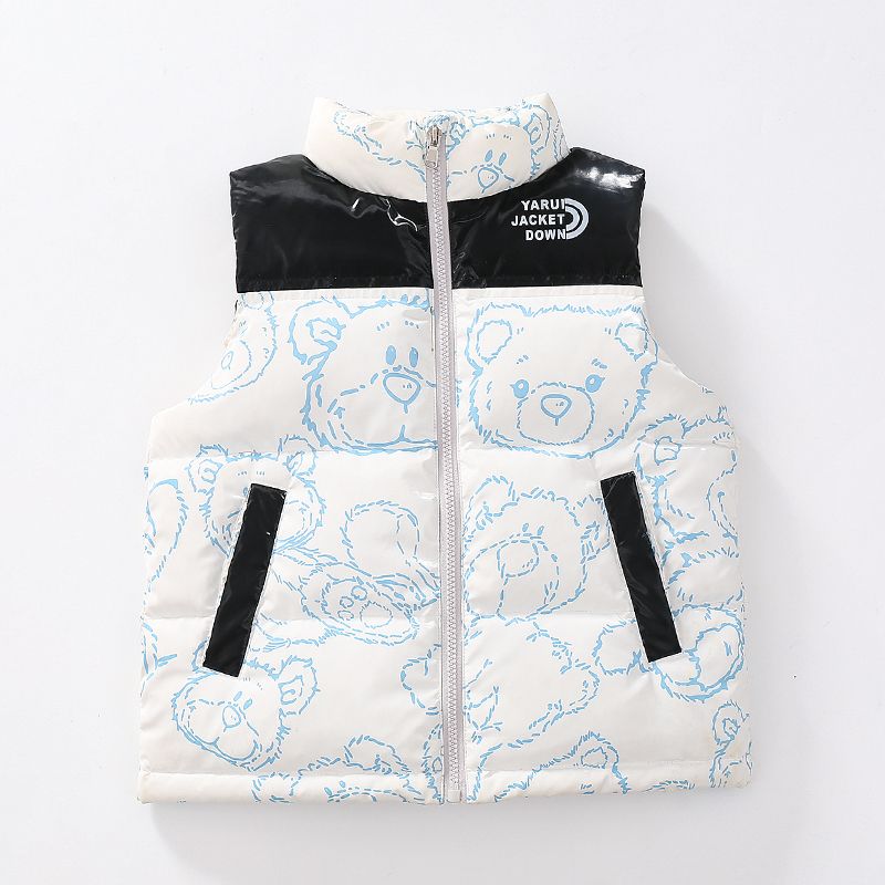 Minichoc High-End-Daunen für Kinder, No Wash 2024 Neue Herbst-Winter-Glanzweste für Jungen, Kinder und Mädchen_voghion.com