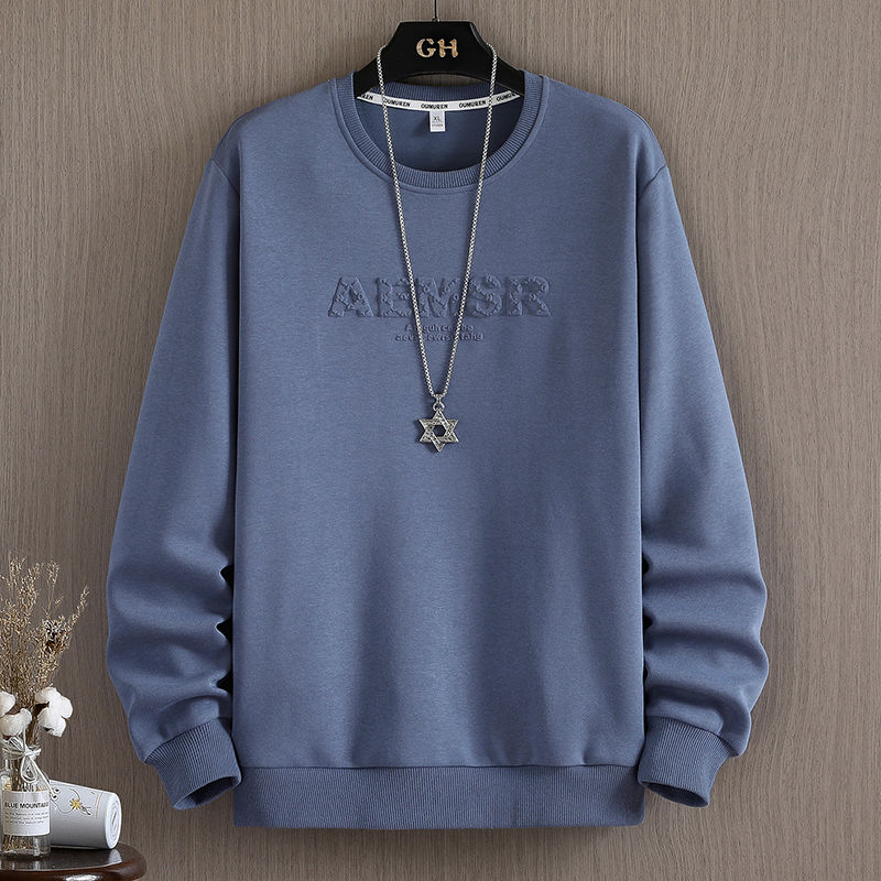 Spring and autumn men's sweatshirts men's long-sleeved round neck printed sweatshirts men's long-sleeved T-shirts men's tops pullover sweatshirts for men