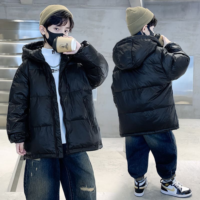Boys' down jacket winter  new children's thickened down jacket jacket trendy loose ins trend brand