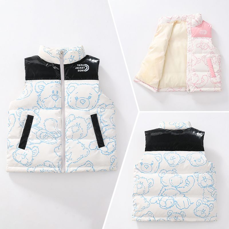 Minichoc High-End-Daunen für Kinder, No Wash 2024 Neue Herbst-Winter-Glanzweste für Jungen, Kinder und Mädchen_voghion.com