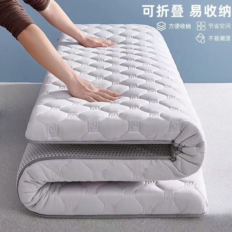乳胶按摩床垫遮盖物软垫家用榻榻米垫子学生宿舍单人海绵床褥垫