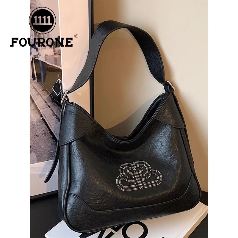 Retro Fashion Bark Pattern Underarm Bag Large Capacity Bag Women's New Small Square Bag Versatile Shoulder Bag