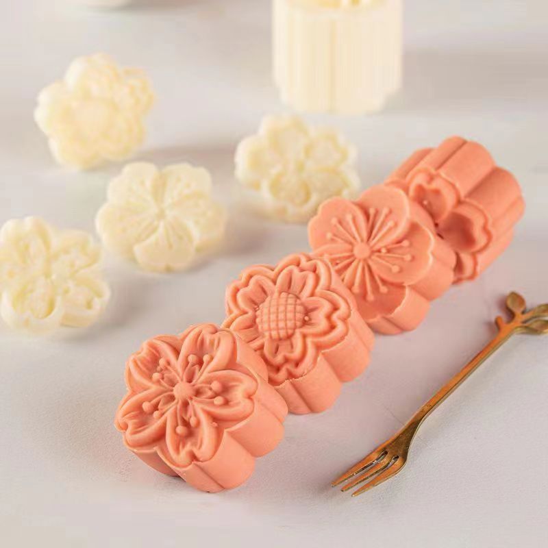 中秋月饼模具家用压花手压式磨具做绿豆糕模型印冰皮糕点烘焙50克