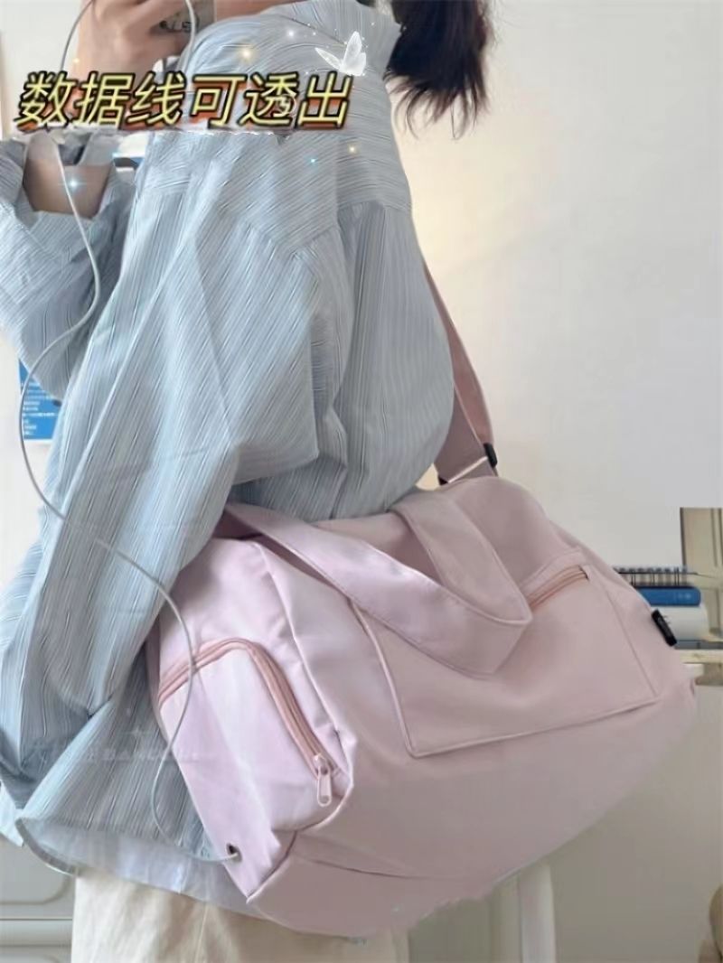 運動瑜伽短途旅行袋女ins大容量訓練游泳健身包收納斜挎背包男潮