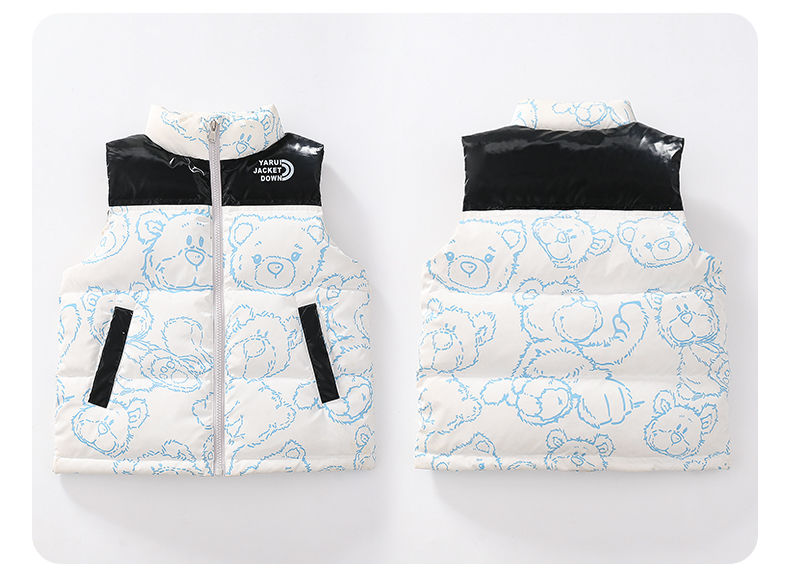 Minichoc High-End-Daunen für Kinder, No Wash 2024 Neue Herbst-Winter-Glanzweste für Jungen, Kinder und Mädchen_voghion.com