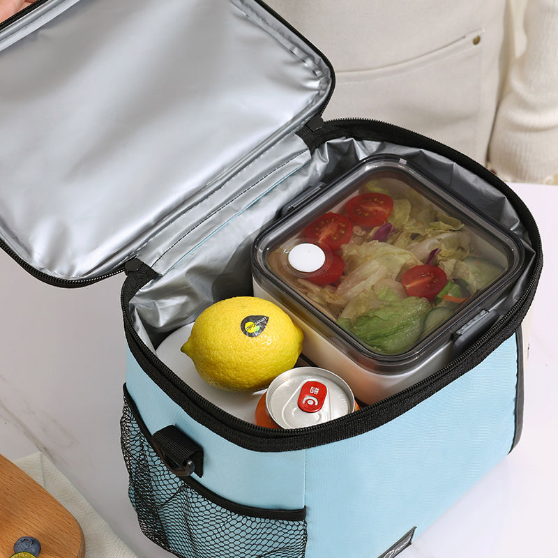 Insulated lunch box bag, portable one-shoulder lunch bag, ice bag, lunch bag for work, waterproof hand bag, thickened aluminum foil for students