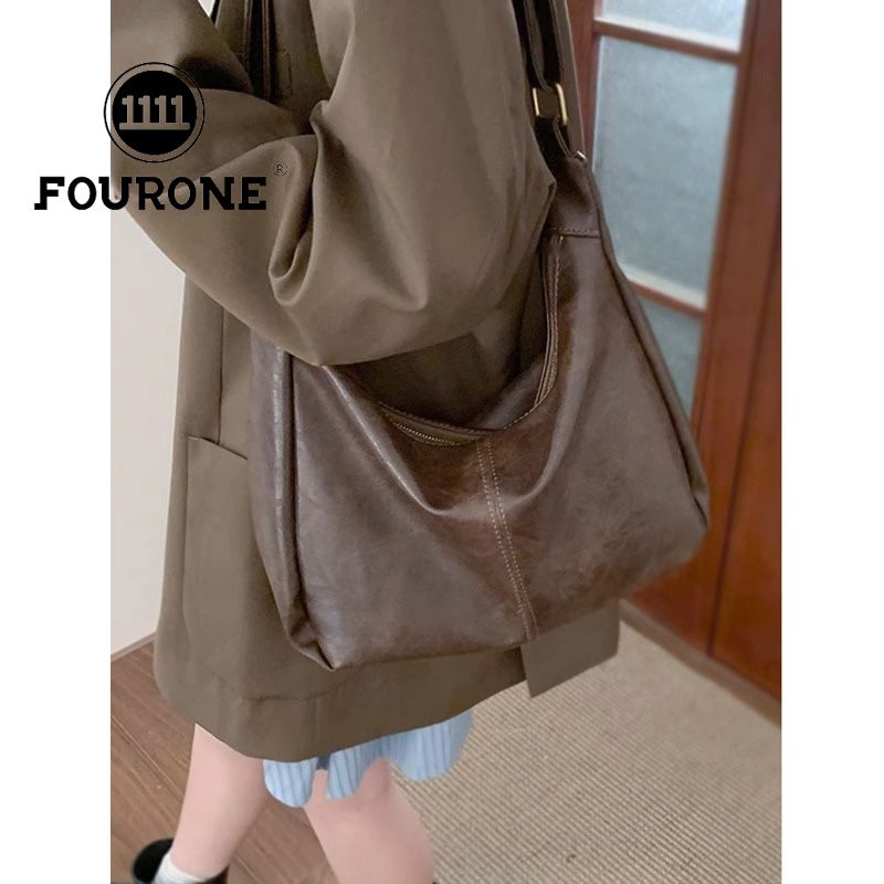 Maillard Retro Crossbody Bag Women's New Trendy Korean Tote Bag Versatile Large Capacity Shoulder Bag