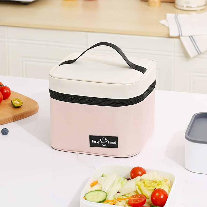 Insulated lunch box bag, portable one-shoulder lunch bag, ice bag, lunch bag for work, waterproof hand bag, thickened aluminum foil for students