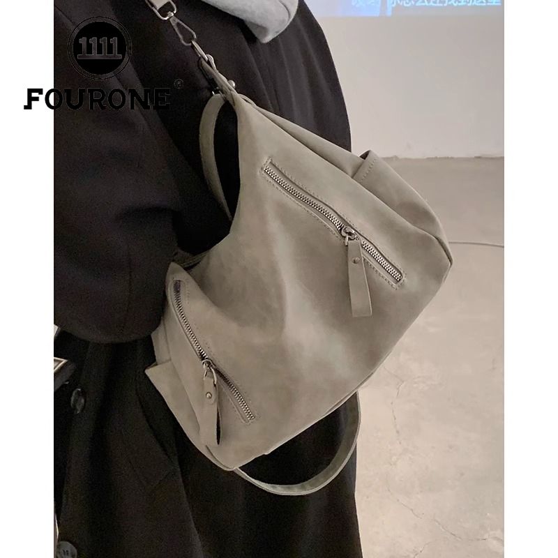 美拉德復古大容量包包女潮時尚托特包小眾質感手提通勤包