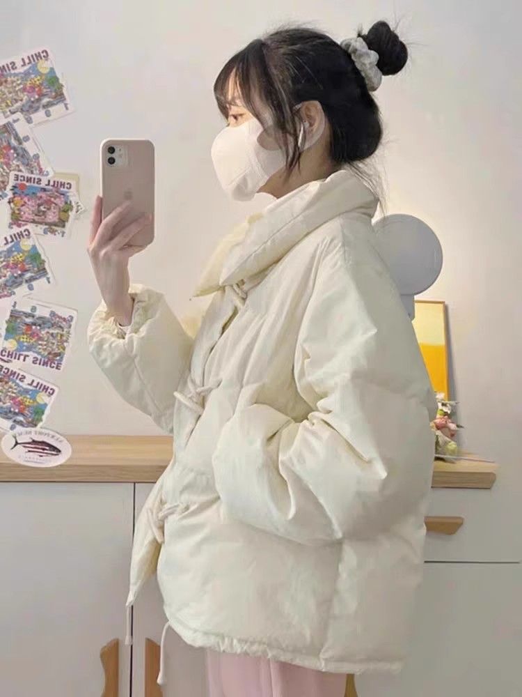 學院風高級感洋氣獨特别致法式棉衣棉襖小香風可愛外套女冬季新款