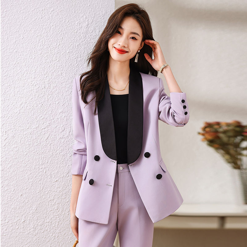 High-end blazer for women spring and autumn 2023 new professional wear temperament goddess style high-end casual suit