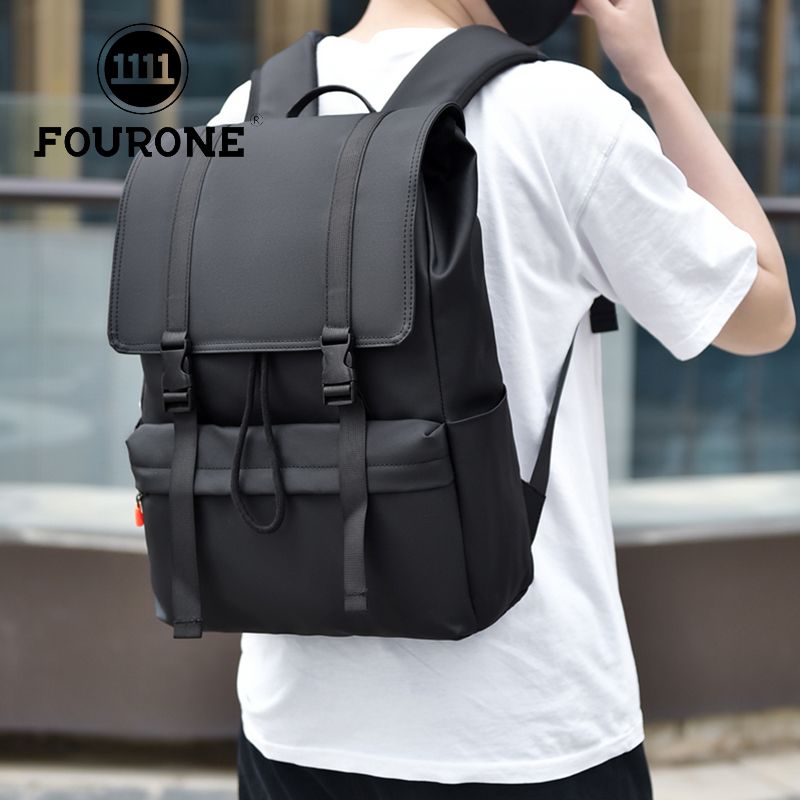 韩版潮流大容量笔记电脑背包男士通勤出差双肩包旅行背包