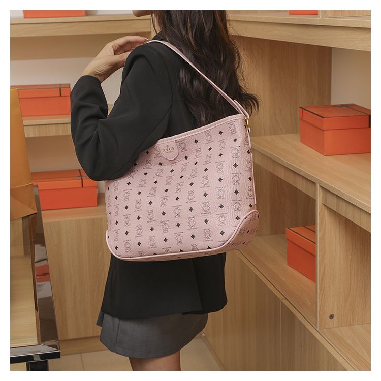 High quality shoulder straps with large capacity for women's bags 2023 Autumn/Winter New Tote Versatile One Shoulder_voghion.com