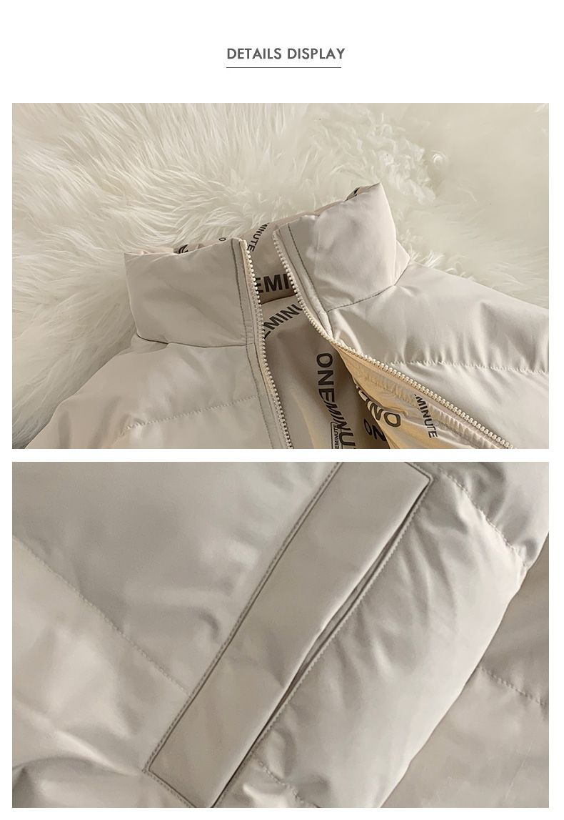 Double sided cotton jacket warmth keeping trendy brand new outerwear couples, unisex stand collar for autumn and_voghion.com