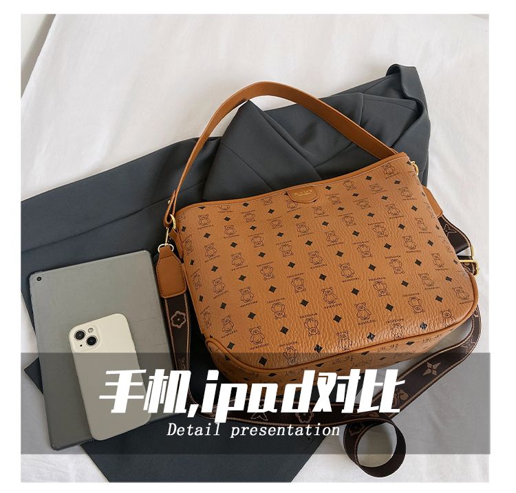 High quality shoulder straps with large capacity for women's bags 2023 Autumn/Winter New Tote Versatile One Shoulder_voghion.com