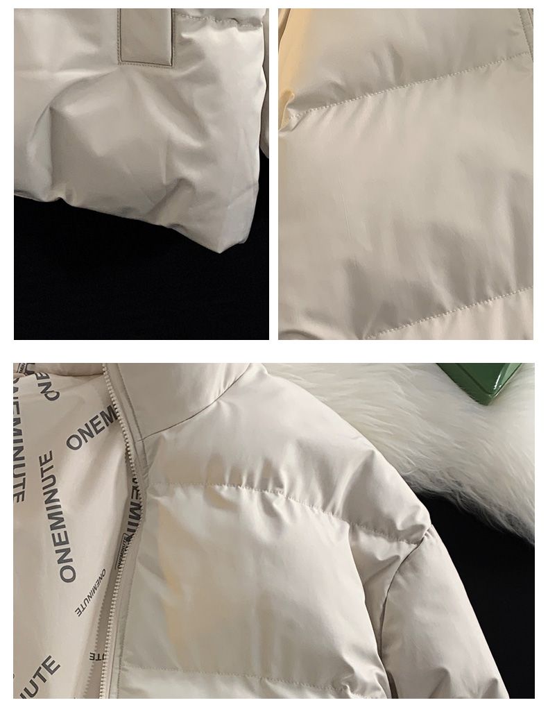 Double sided cotton jacket warmth keeping trendy brand new outerwear couples, unisex stand collar for autumn and_voghion.com