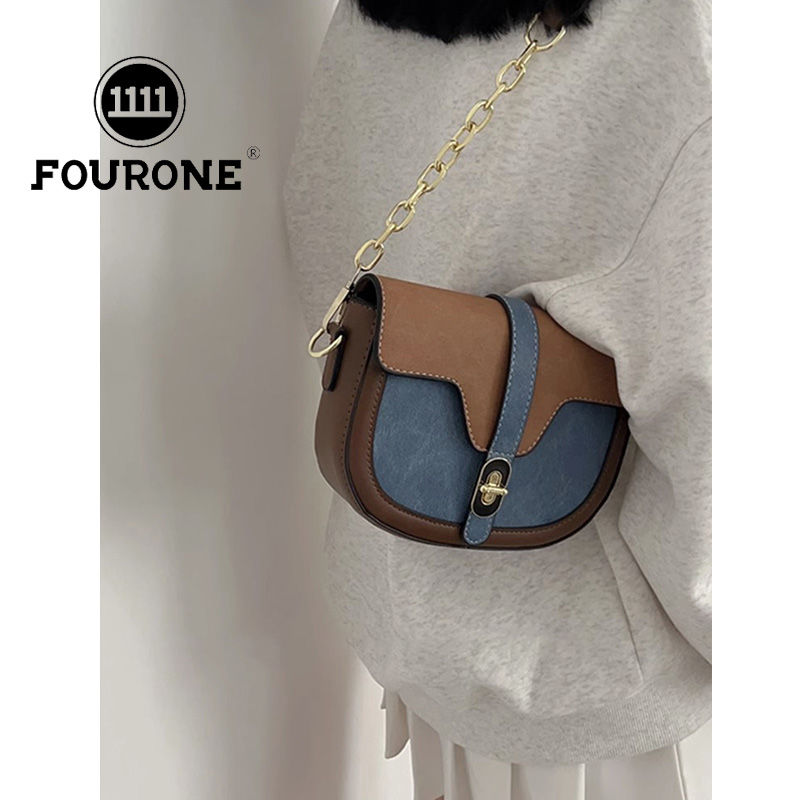 High-end textured small bag women's new shoulder crossbody bag versatile ins retro armpit saddle bag