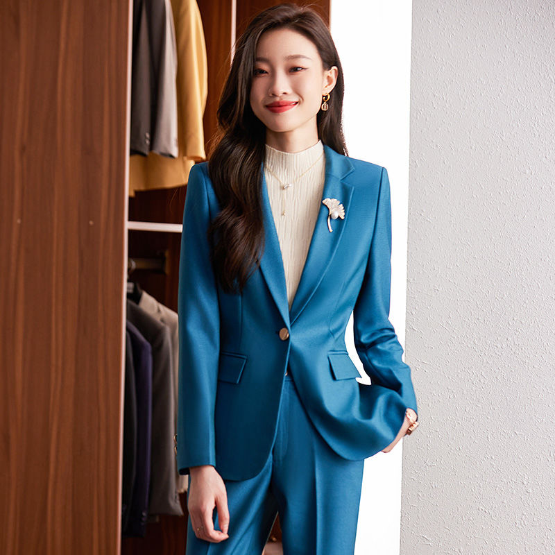 High-end blazer women's autumn and winter fashionable temperament goddess style professional formal suit suit manager work clothes