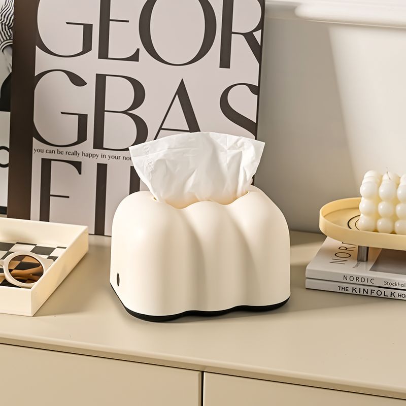 ins奶油风纸巾盒摆件客厅高档抽纸盒创意家用茶几桌面装饰云朵