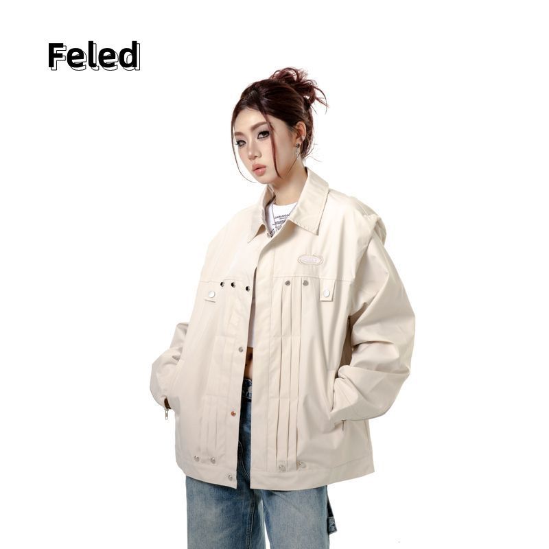 Feila Denton's autumn design jackets for men and women are loose and slim, new niche street fashion trendy tops