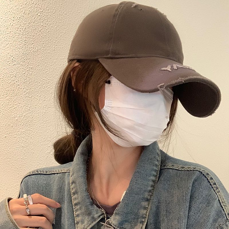 棒球帽子女美式大頭圍深頂加寬顯臉小百搭韓版遮陽洋氣鴨舌帽潮男