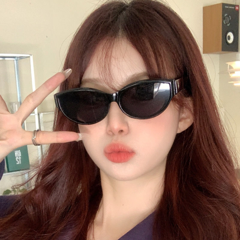 歐美甜酷辣妹風貓眼小臉太陽鏡2023新款墨鏡女造型ins網紅韓系潮