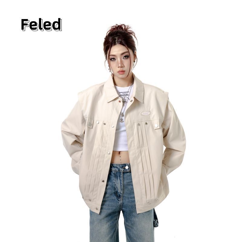 Feila Denton's autumn design jackets for men and women are loose and slim, new niche street fashion trendy tops