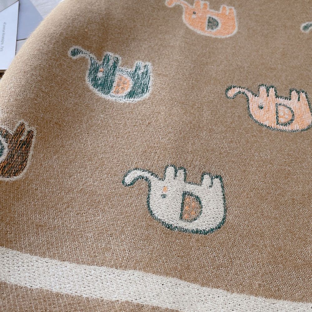 Temperamento femminile simpatico elefante finto cashmere morbido scialle invernale caldo Sciarpa coreana della marea_voghion.com