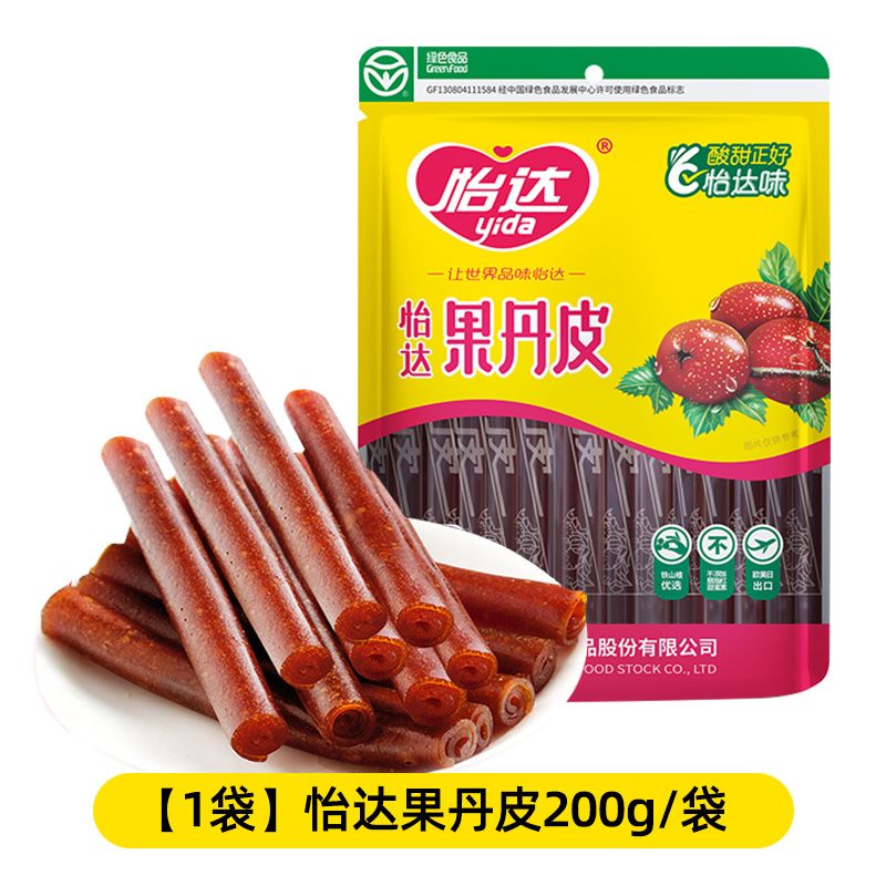 怡达果丹皮200g袋原味