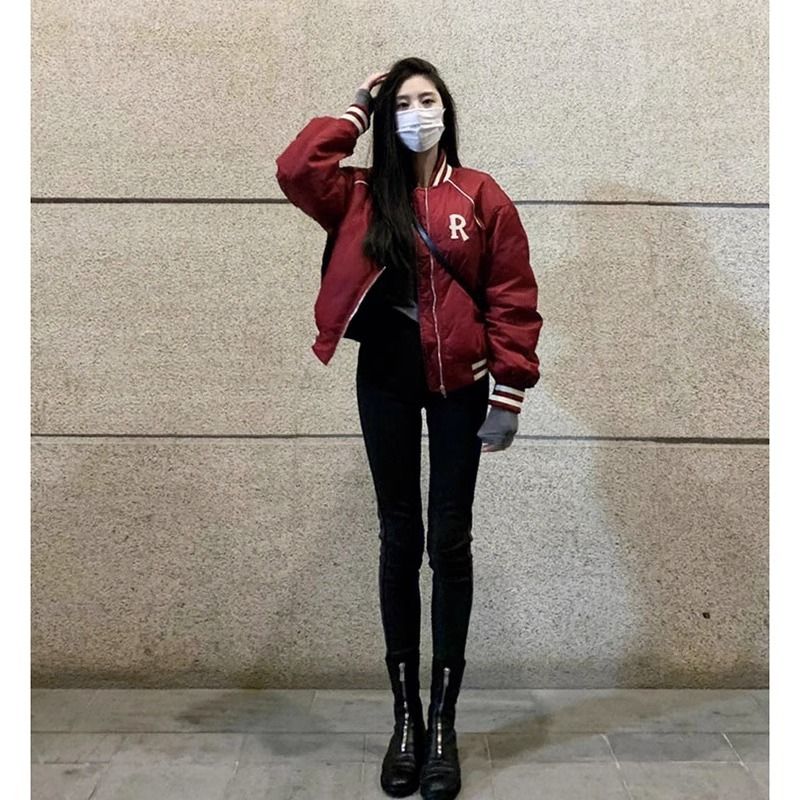 2023年美式潮牌棒球服外套男女棉服韓版寬鬆學生原宿個性痞帥上衣