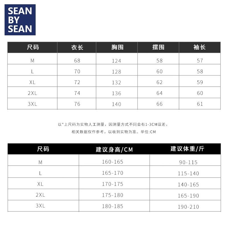 SEANBYSEAN羽绒棉衣男冬季加绒加厚潮流宽松防寒棉袄保暖立领棉服