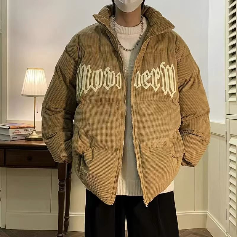 高級感棉服男款冬季國潮麵包服外套襖子潮牌oversize美式復古棉衣