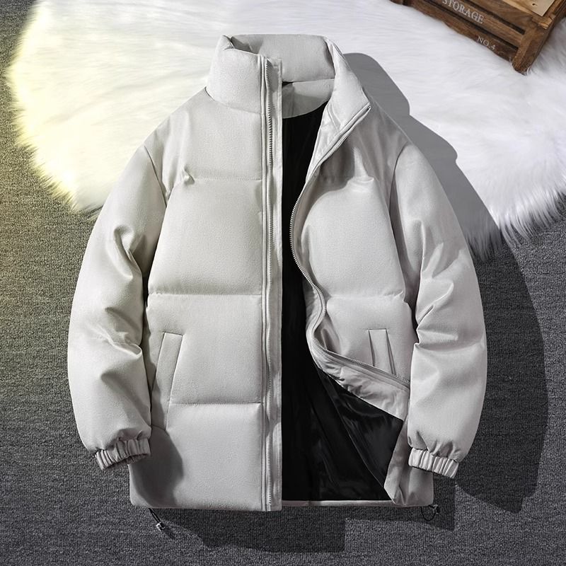 美式潮牌高級感棉服男秋冬季百搭時尚情侶麵包服冬裝防寒棉衣外套