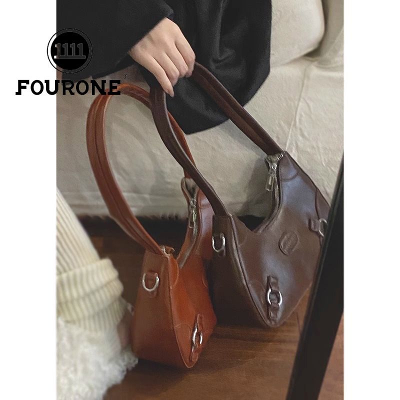 French niche underarm bag women's new fashion retro portable shoulder bag high-end crossbody bag