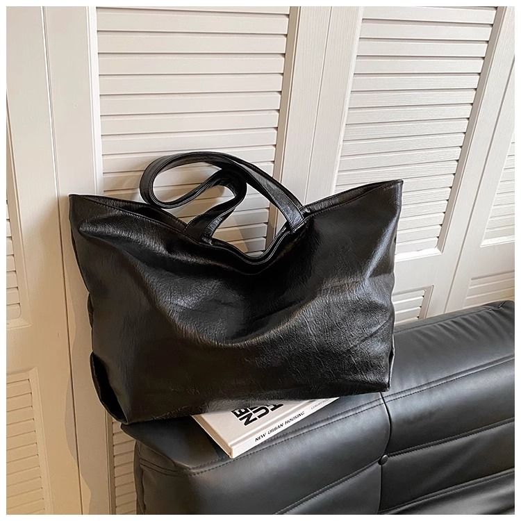 FOUR ONE Große Kapazität Damen Vielseitige Neue Einfache Schultertasche Lässige Textur Klassenzimmer Pendler Einkaufstasche_voghion.com
