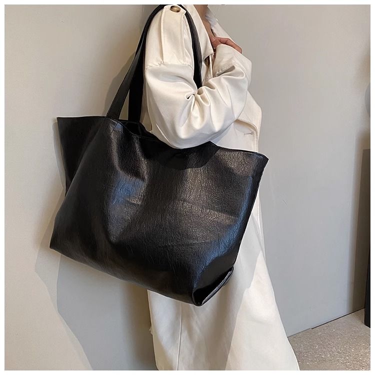 FOUR ONE Große Kapazität Damen Vielseitige Neue Einfache Schultertasche Lässige Textur Klassenzimmer Pendler Einkaufstasche_voghion.com