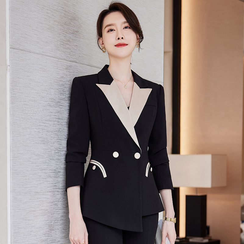Design blazer women's autumn and winter professional wear temperament high-end host formal suit suit work clothes