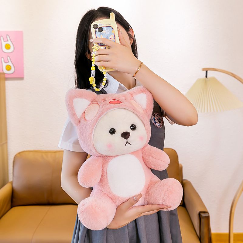 Internet celebrity Dudu cat doll cute little bear doll sleeping pillow plush toy girl birthday gift for girls