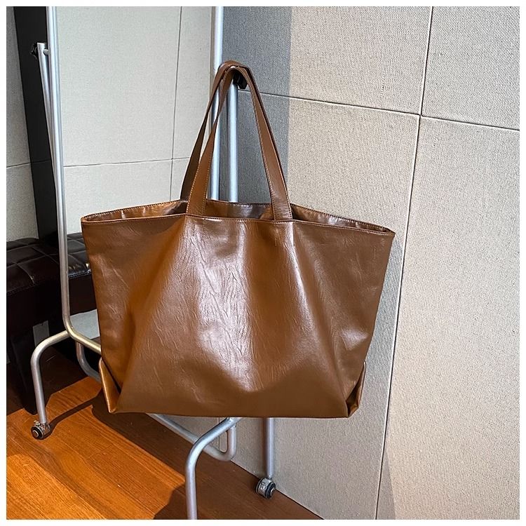 FOUR ONE Große Kapazität Damen Vielseitige Neue Einfache Schultertasche Lässige Textur Klassenzimmer Pendler Einkaufstasche_voghion.com