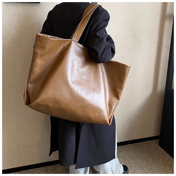 FOUR ONE Große Kapazität Damen Vielseitige Neue Einfache Schultertasche Lässige Textur Klassenzimmer Pendler Einkaufstasche_voghion.com