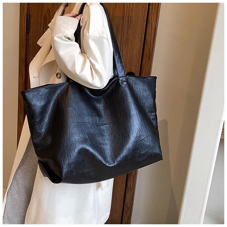 FOUR ONE Große Kapazität Damen Vielseitige Neue Einfache Schultertasche Lässige Textur Klassenzimmer Pendler Einkaufstasche_voghion.com