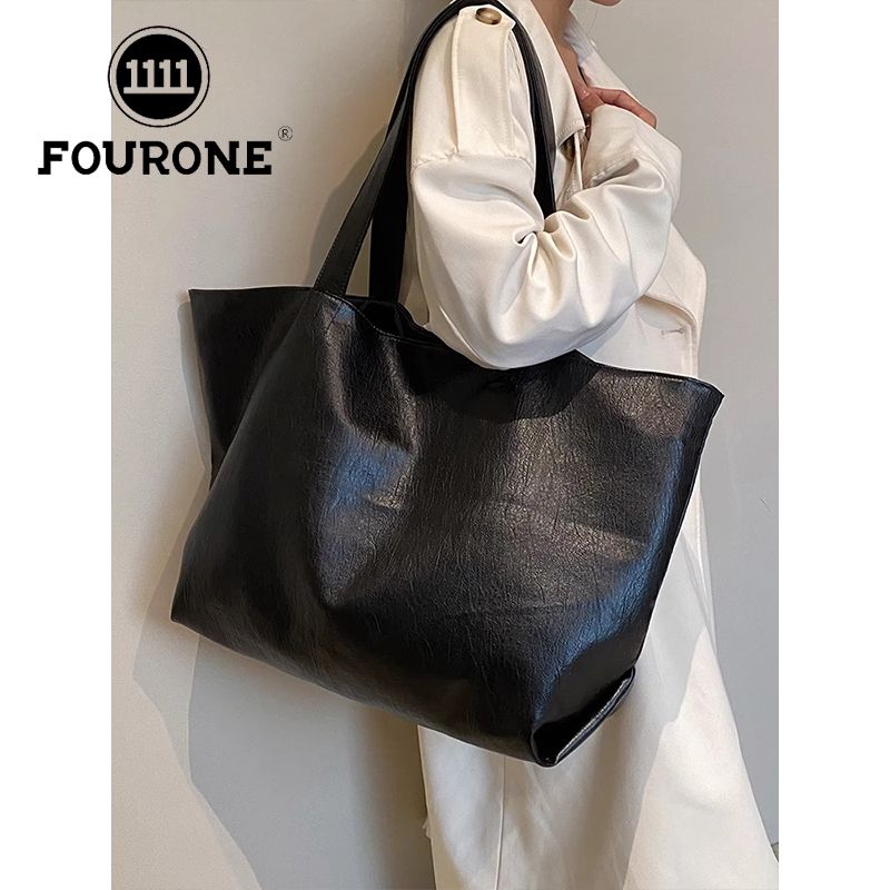 FOUR ONE Große Kapazität Damen Vielseitige Neue Einfache Schultertasche Lässige Textur Klassenzimmer Pendler Einkaufstasche_voghion.com